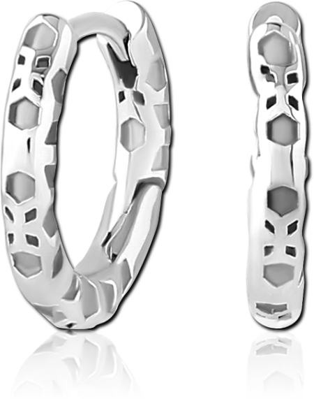 SURGICAL STEEL HUGGIES PAIR