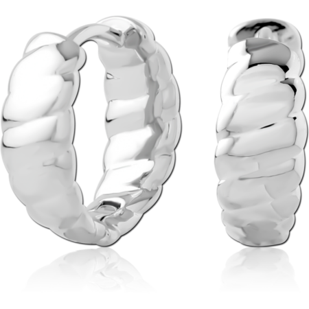 SURGICAL STEEL JEWELED HUGGIES PAIR