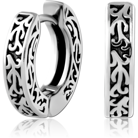 SURGICAL STEEL HOOP EARRINGS PAIR