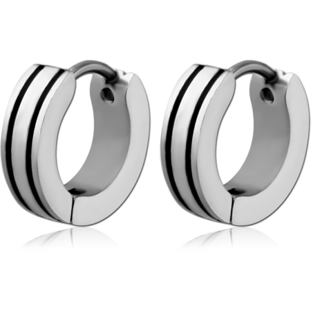 PAIR OF STAINLESS STEEL HUGGIES