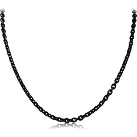 BLACK PVD COATED STAINLESS STEEL CURB CHAIN 50CMS