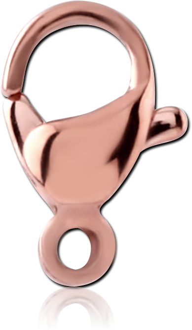 ROSE GOLD PVD COATED STAINLESS STEEL LOBSTER LOCKER