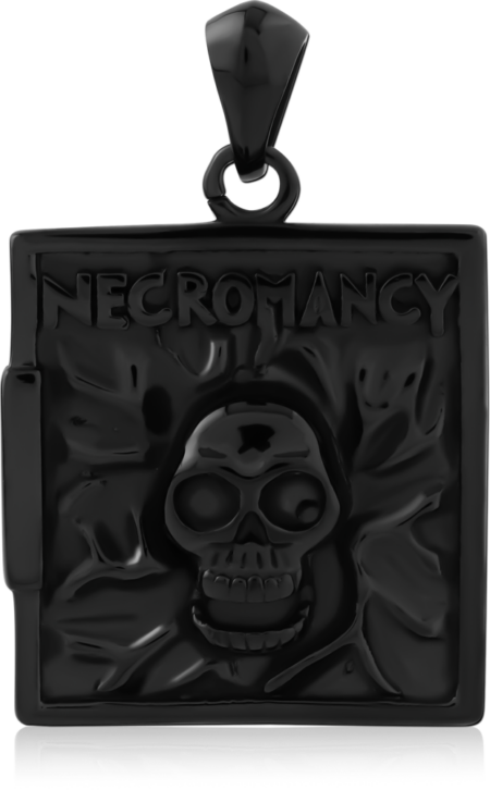 BLACK PVD COATED SURGICAL STEEL PENDANT