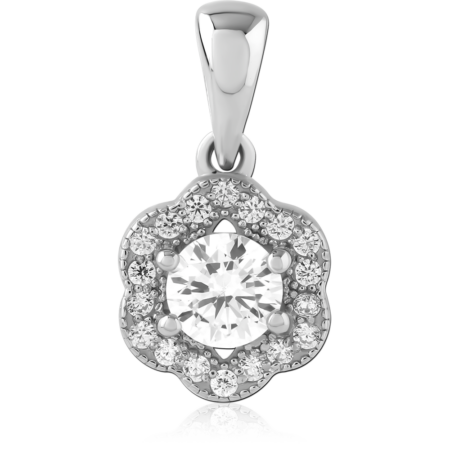STERLING SILVER 925 RHODIUM PLATED PENDANT