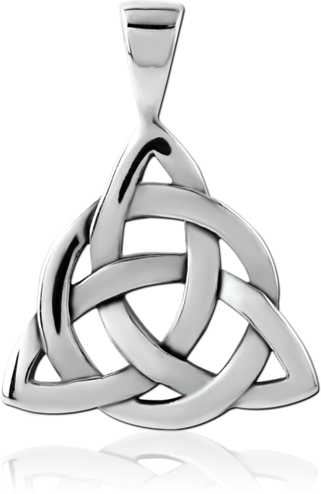 SURGICAL STEEL PENDANT - FANCY TRIANGLE