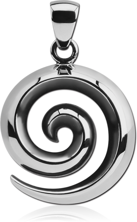 SURGICAL STEEL PENDANT - SPIRAL