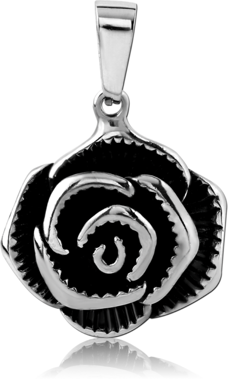 SURGICAL STEEL PENDANT - ROSE