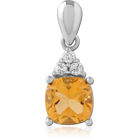 STERLING SILVER 925 JEWELED PENDANT