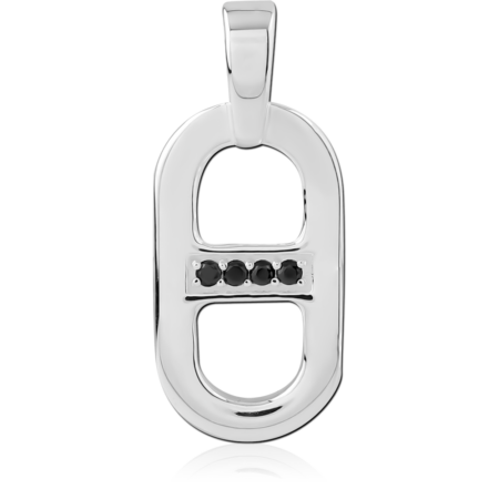 STERLING SILVER 925 JEWELED PENDANT