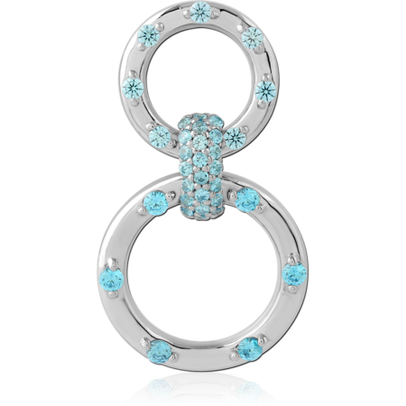 STERLING SILVER 925 JEWELED PENDANT