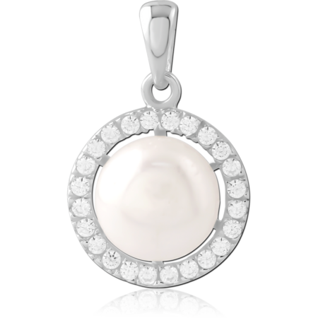 STERLING SILVER 925 JEWELED PENDANT