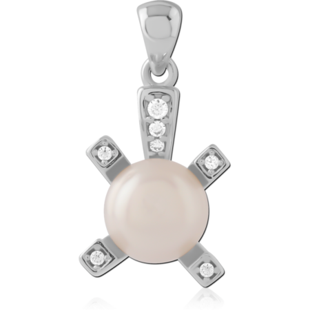 STERLING SILVER 925 JEWELED PENDANT