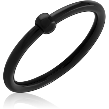 BLACK PVD COATED SURGICAL STEEL WIRE CUT STAR RING