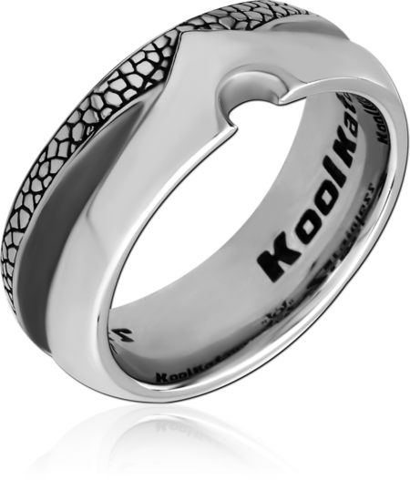 SURGICAL STEEL KOOL KATANA RING - THREE FINISHES