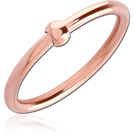 ROSE GOLD PVD COATED SURGICAL STEEL WIRE CUT STAR RING
