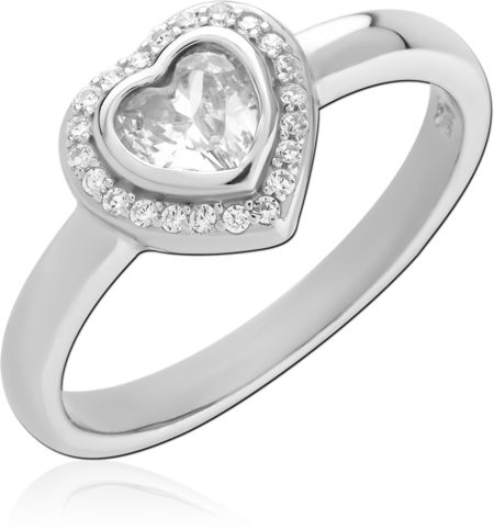 STERLING SILVER 925 PLATED JEWELED RING