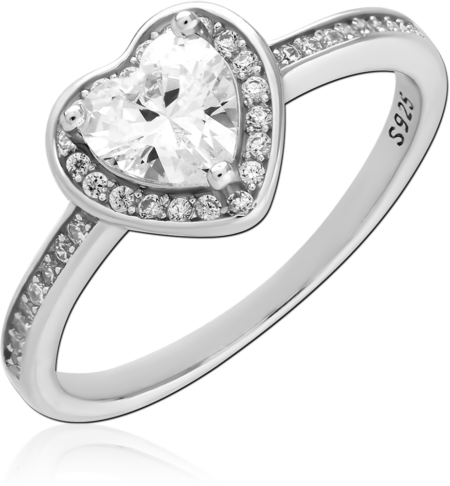 STERLING SILVER 925 PLATED JEWELED RING