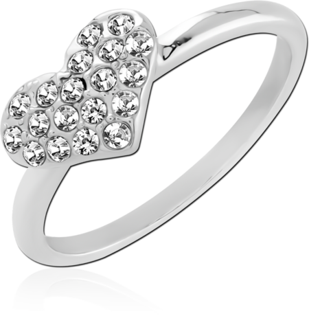 STERLING SILVER 925 PLATED JEWELED RING