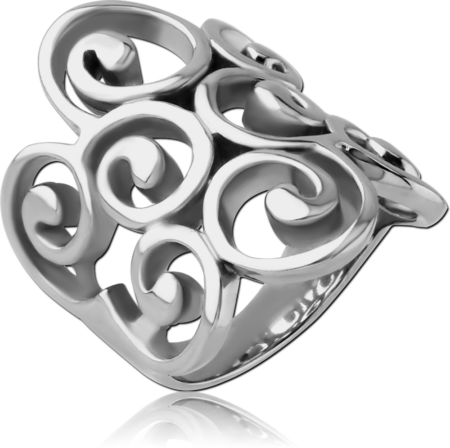 SURGICAL STEEL RING - FILIGREE