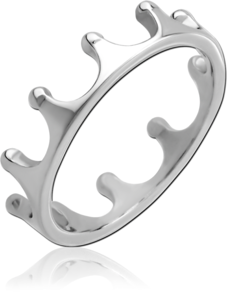 SURGICAL STEEL RING - CROWN