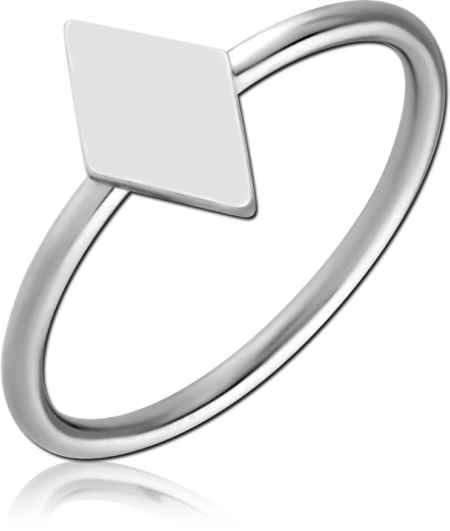SURGICAL STEEL RING - RHOMBUS