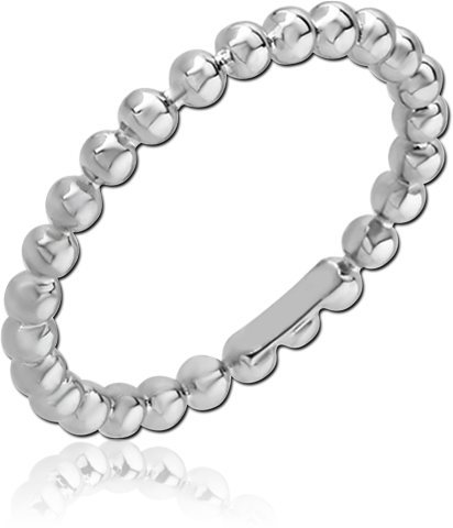 SURGICAL STEEL RING - DOTS