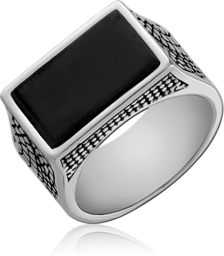 SURGICAL STEEL JEWELED RING