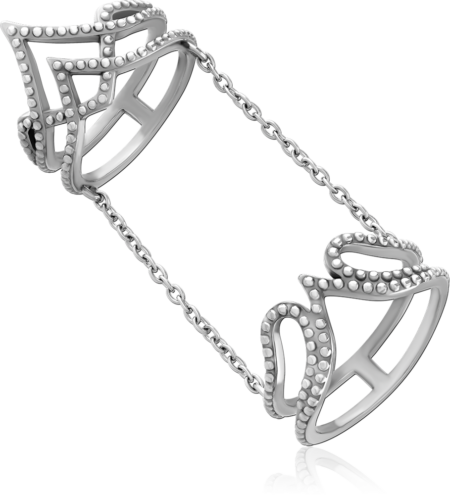 SURGICAL STEEL JEWELED RING