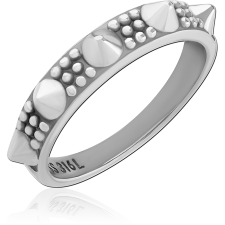 SURGICAL STEEL JEWELED RING
