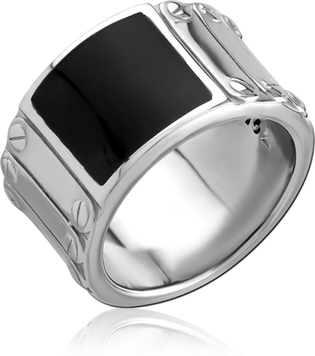 SURGICAL STEEL JEWELED RING