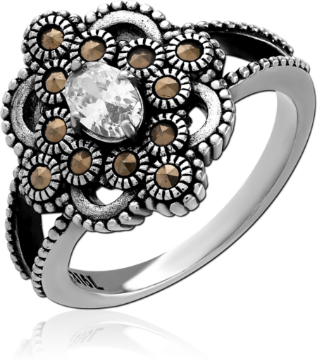 SURGICAL STEEL JEWELED RING