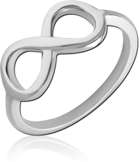 SURGICAL STEEL RING - INFINITY PLAIN