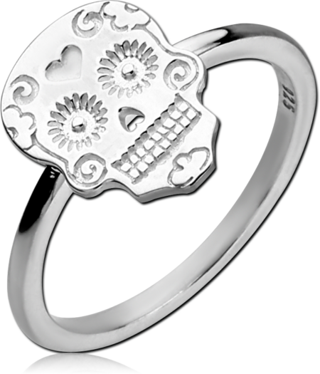 STERLING SILVER 925 RING - FANCY SKULL