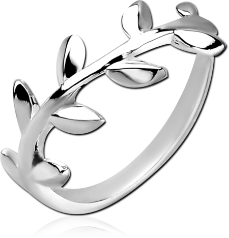 STERLING SILVER 925 RING - LEAF