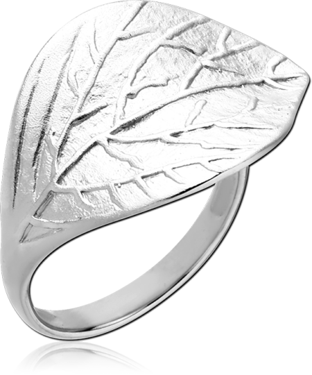 STERLING SILVER 925 RING - LEAF