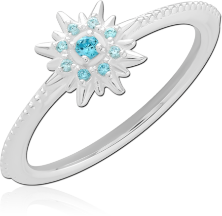 STERLING SILVER 925 JEWELED RING
