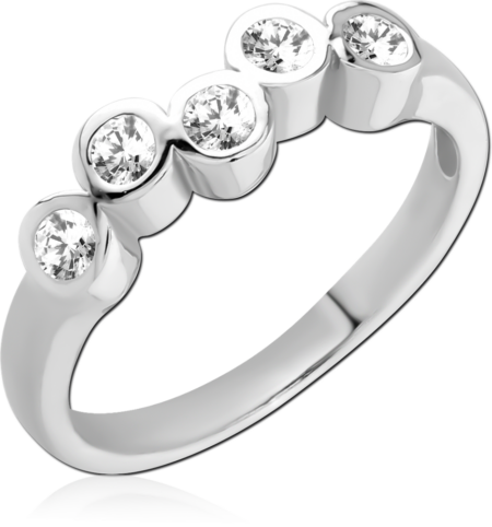 STERLING SILVER 925 JEWELED RING