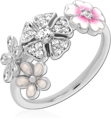 STERLING SILVER 925 JEWELED RING
