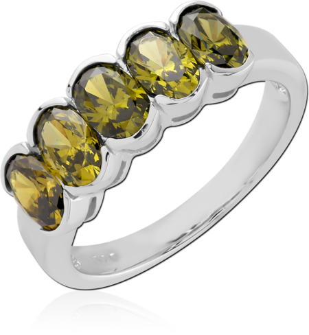 STERLING SILVER 925 JEWELED RING