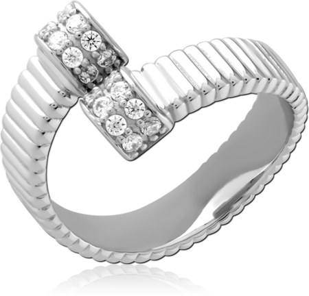 STERLING SILVER 925 JEWELED RING