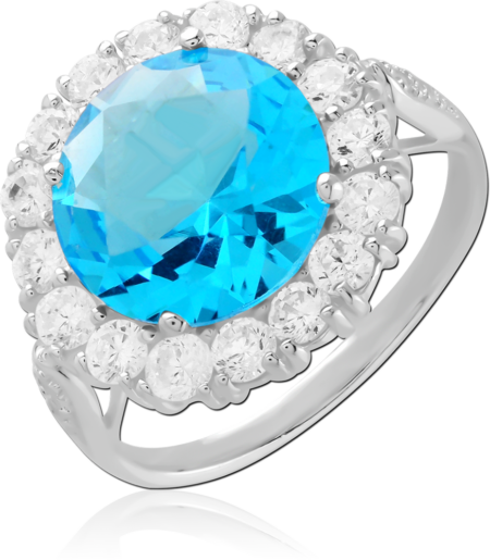 STERLING SILVER 925 JEWELED RING