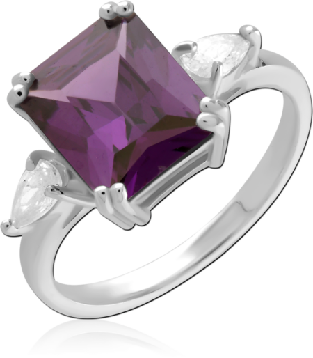 STERLING SILVER 925 JEWELED RING