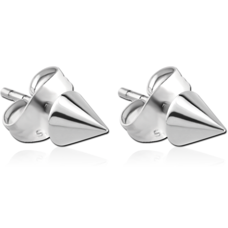SURGICAL STEEL CONE EAR STUDS PAIR
