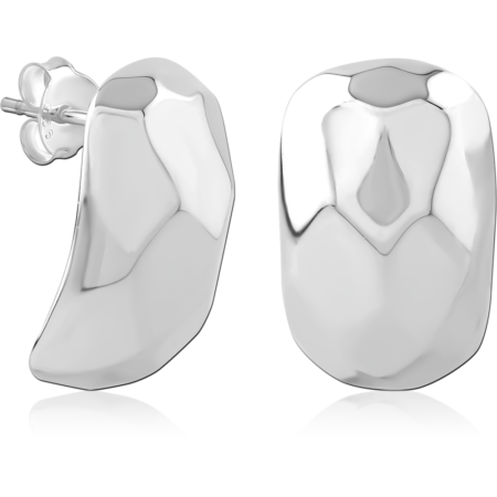 STERLING SILVER 925 PLATED EAR STUDS PAIR