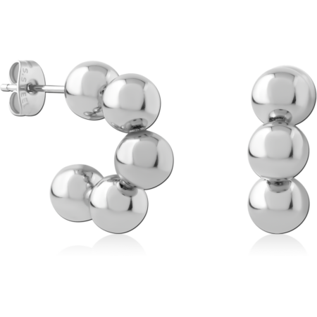 STERLING SILVER 925 PLATED EAR STUDS PAIR