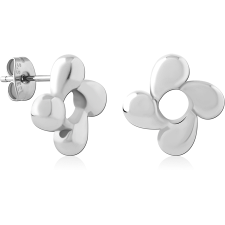 STERLING SILVER 925 PLATED EAR STUDS PAIR