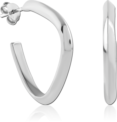 STERLING SILVER 925 PLATED EAR STUDS PAIR