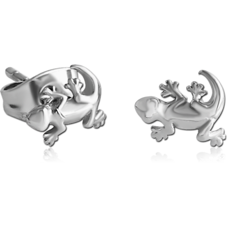 SURGICAL STEEL EAR STUDS PAIR - SALAMANDER