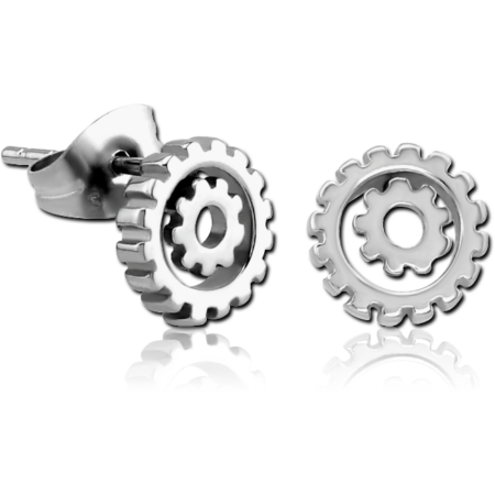 SURGICAL STEEL EAR STUDS PAIR