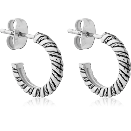 SURGICAL STEEL EAR STUDS PAIR